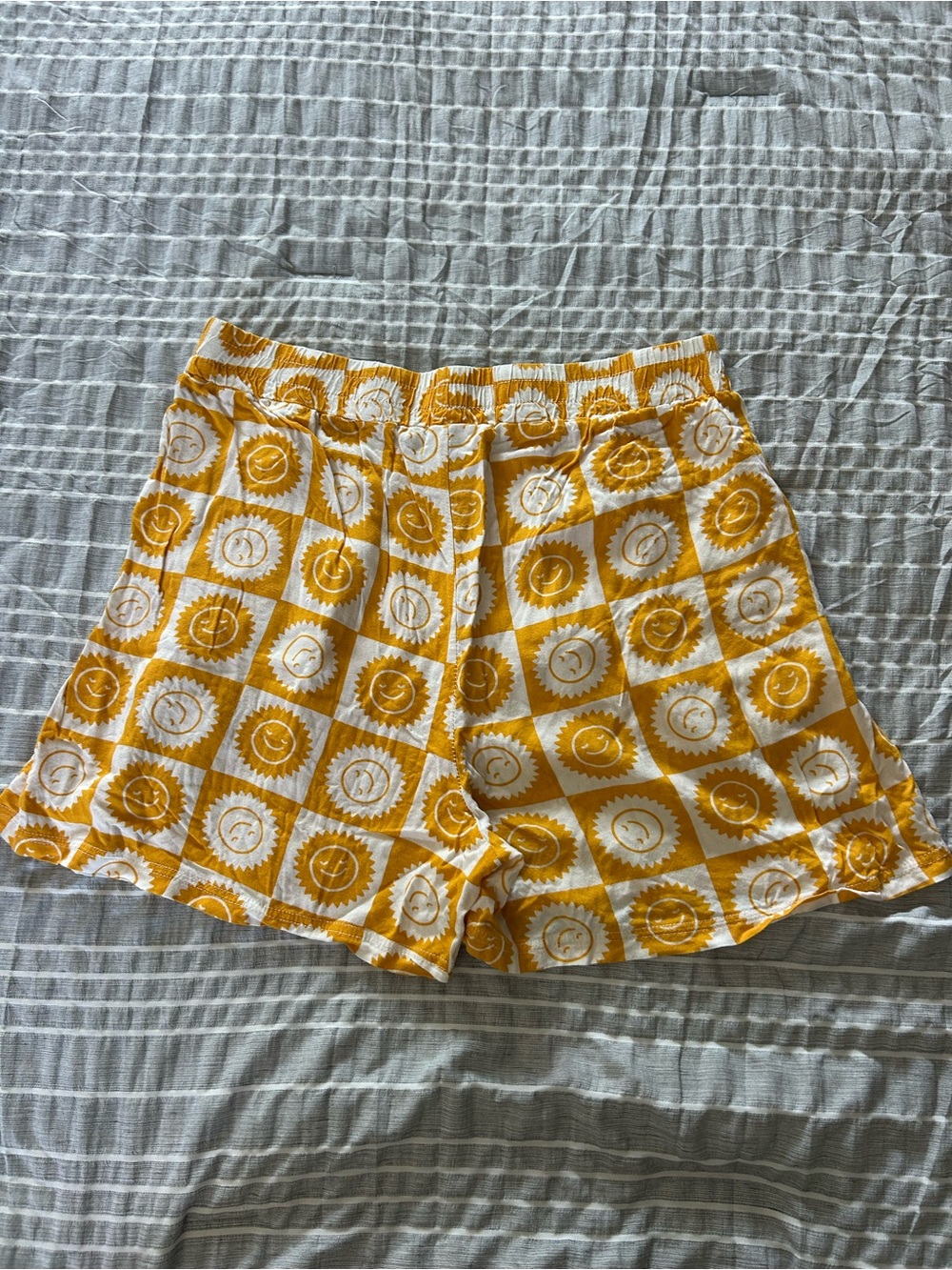 Women’s Yellow Patterned Summer Shorts